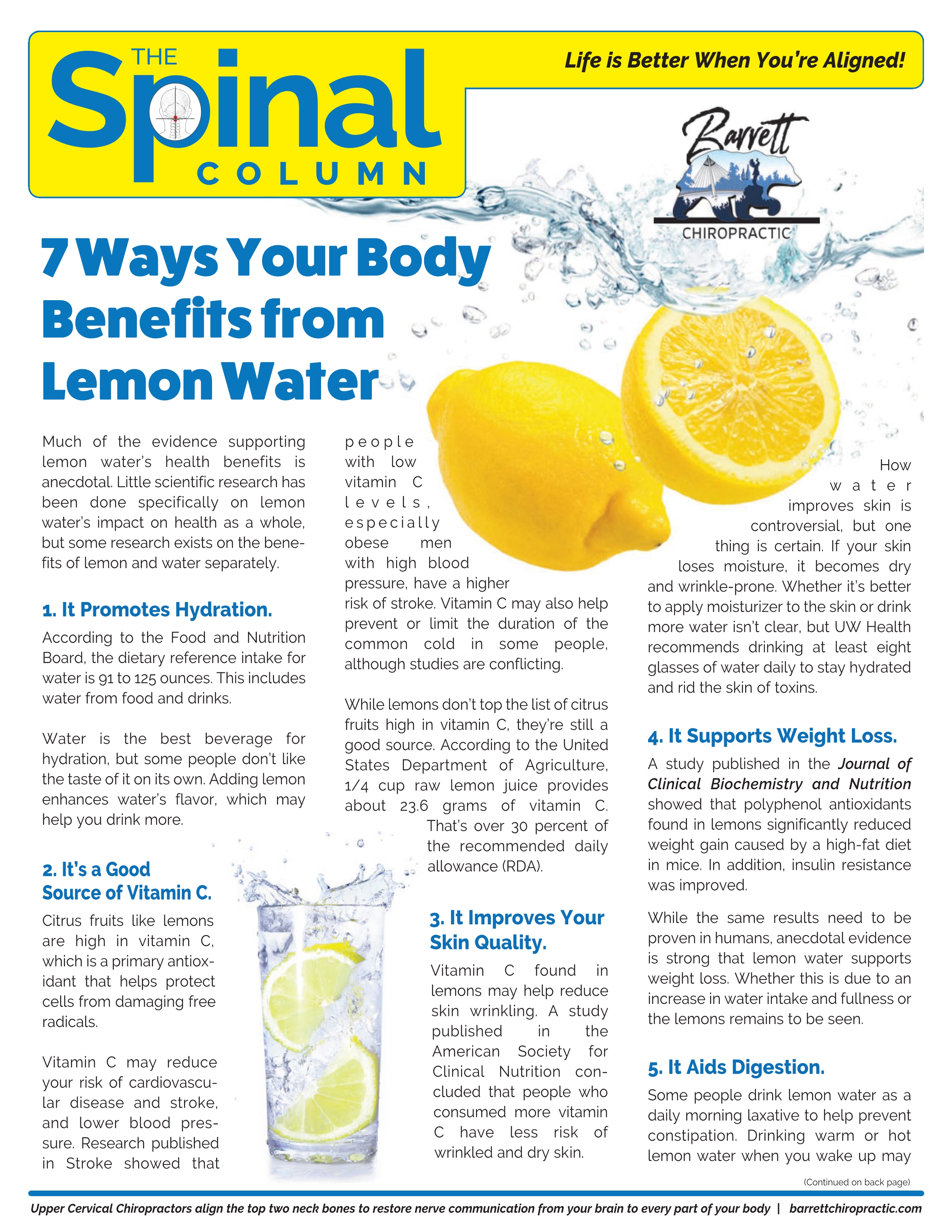 7 ways your body benefits from lemon water | barrett